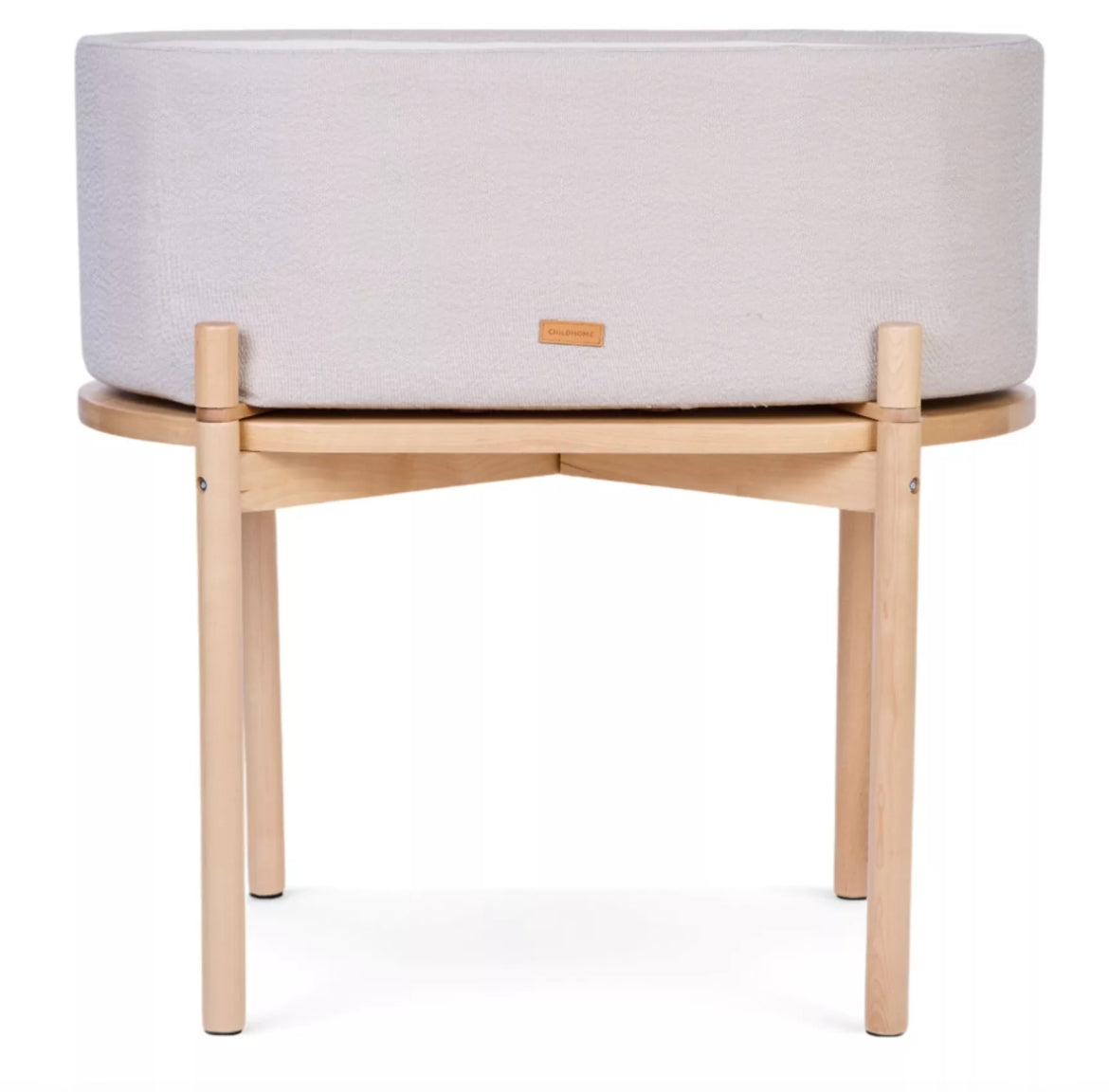 Nouveauté ! CHILDHOME, Berceau en lin - Beige BB Cigogne