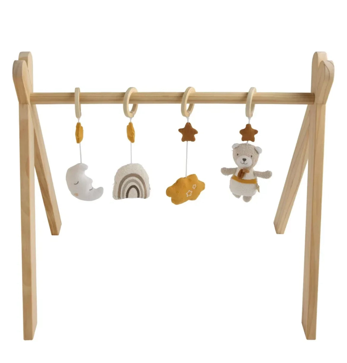 Arche d'éveil bois avec 4 jouets - PETIT SOLEIL Sauthon