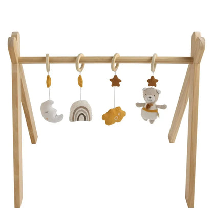 Arche d'éveil bois avec 4 jouets - PETIT SOLEIL Sauthon