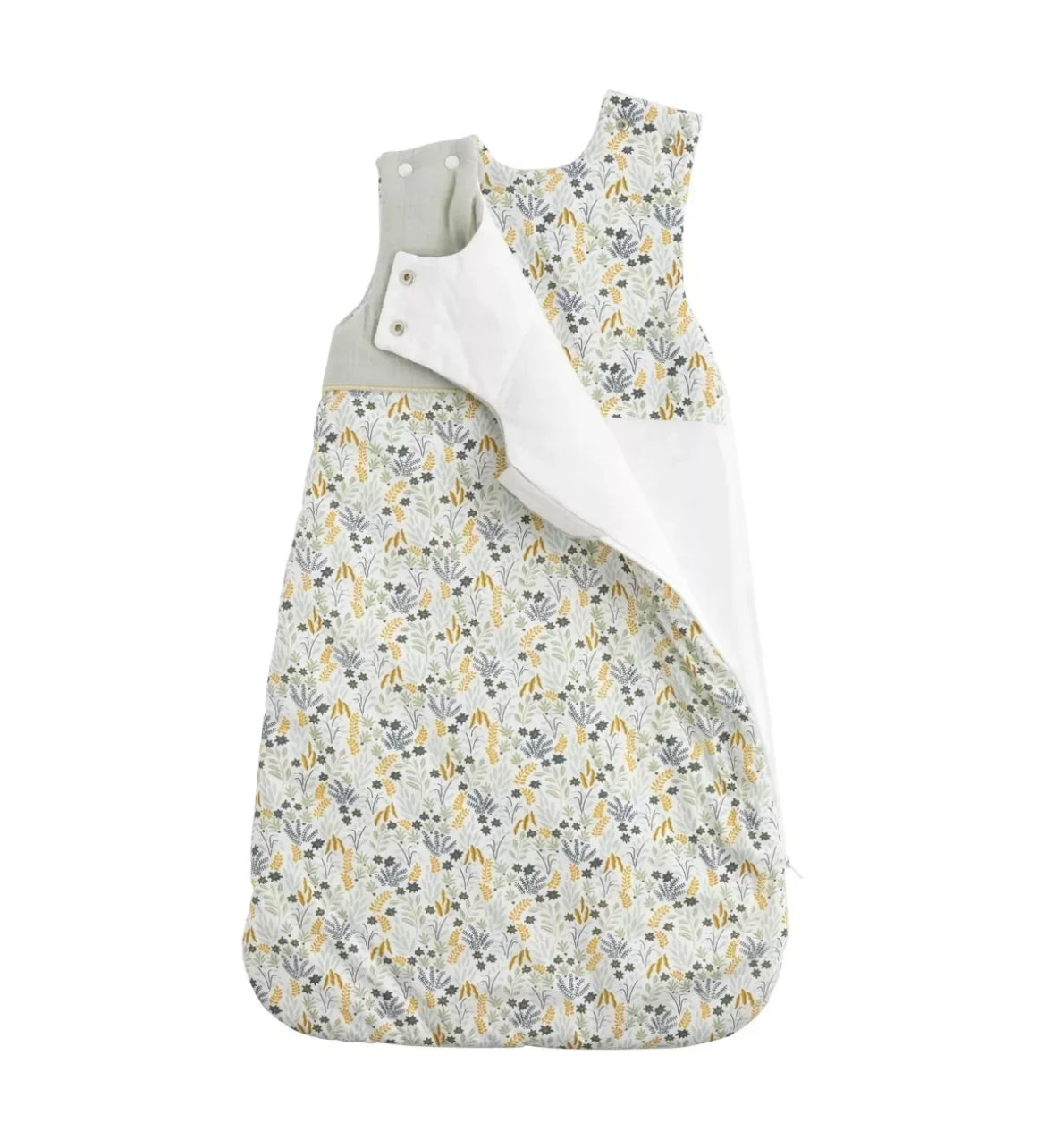 Gigoteuse ouatinée (Taille 0-6mois) - MOTIF VEGETAL PROMENONS NOUS BB Cigogne