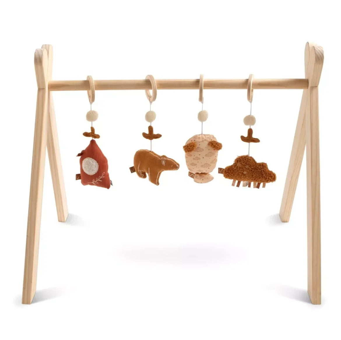 Arche d'éveil bois avec 4 jouets - ORSINO
