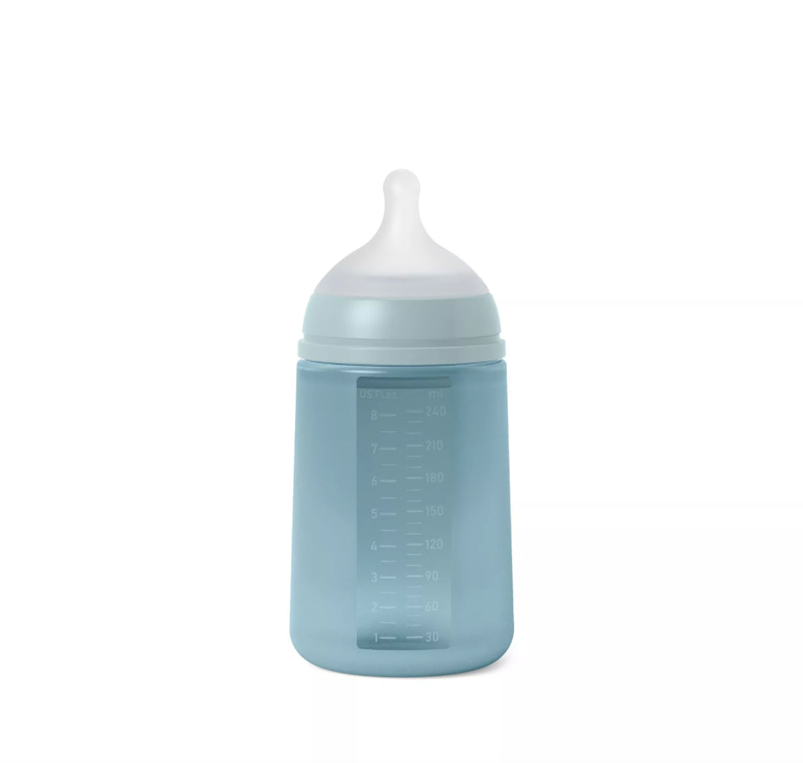 Biberon en silicone 250ml - BLEU BB Cigogne