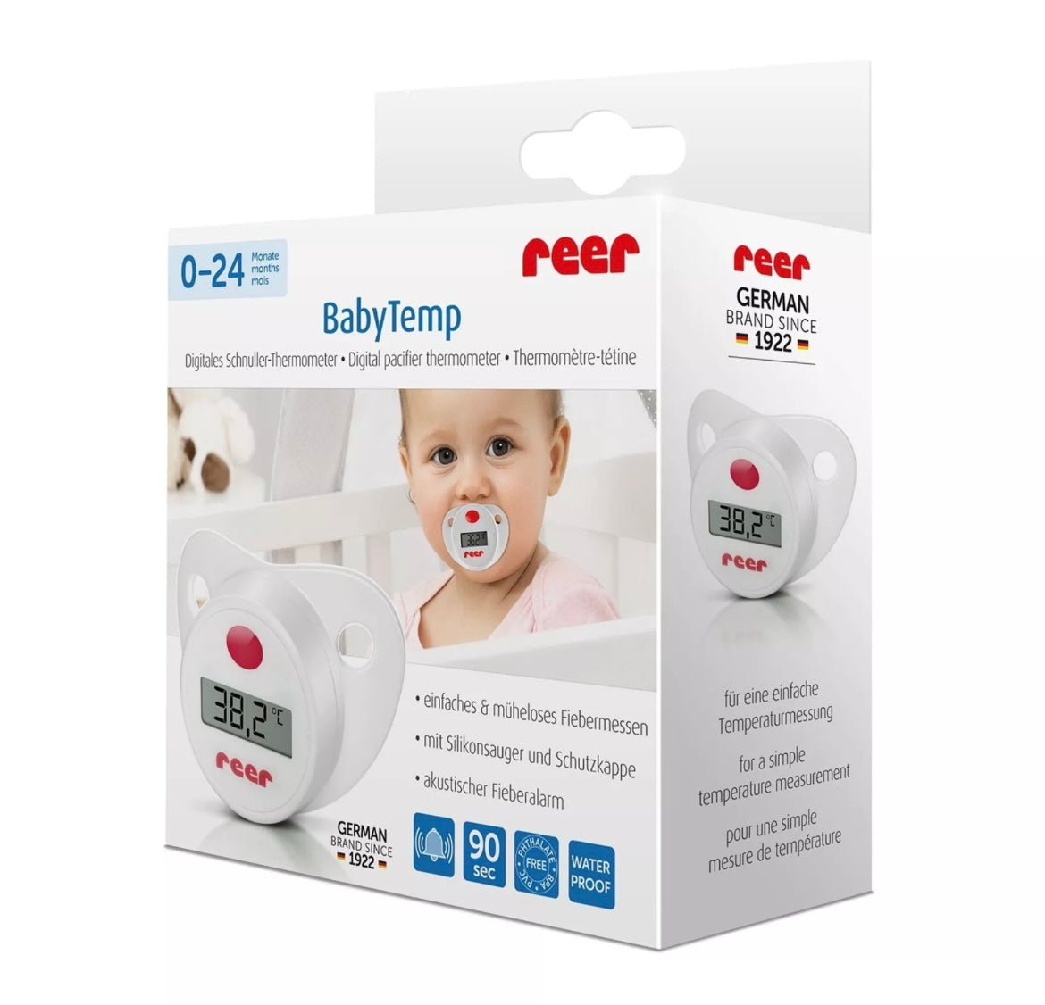 Thermomètre de fièvre sucette numérique BB Cigogne