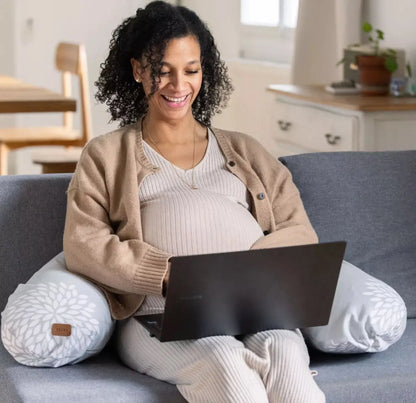 Coussin Allaitement BIG FLOPSY BEABA - MOTIF FLOWER Beaba