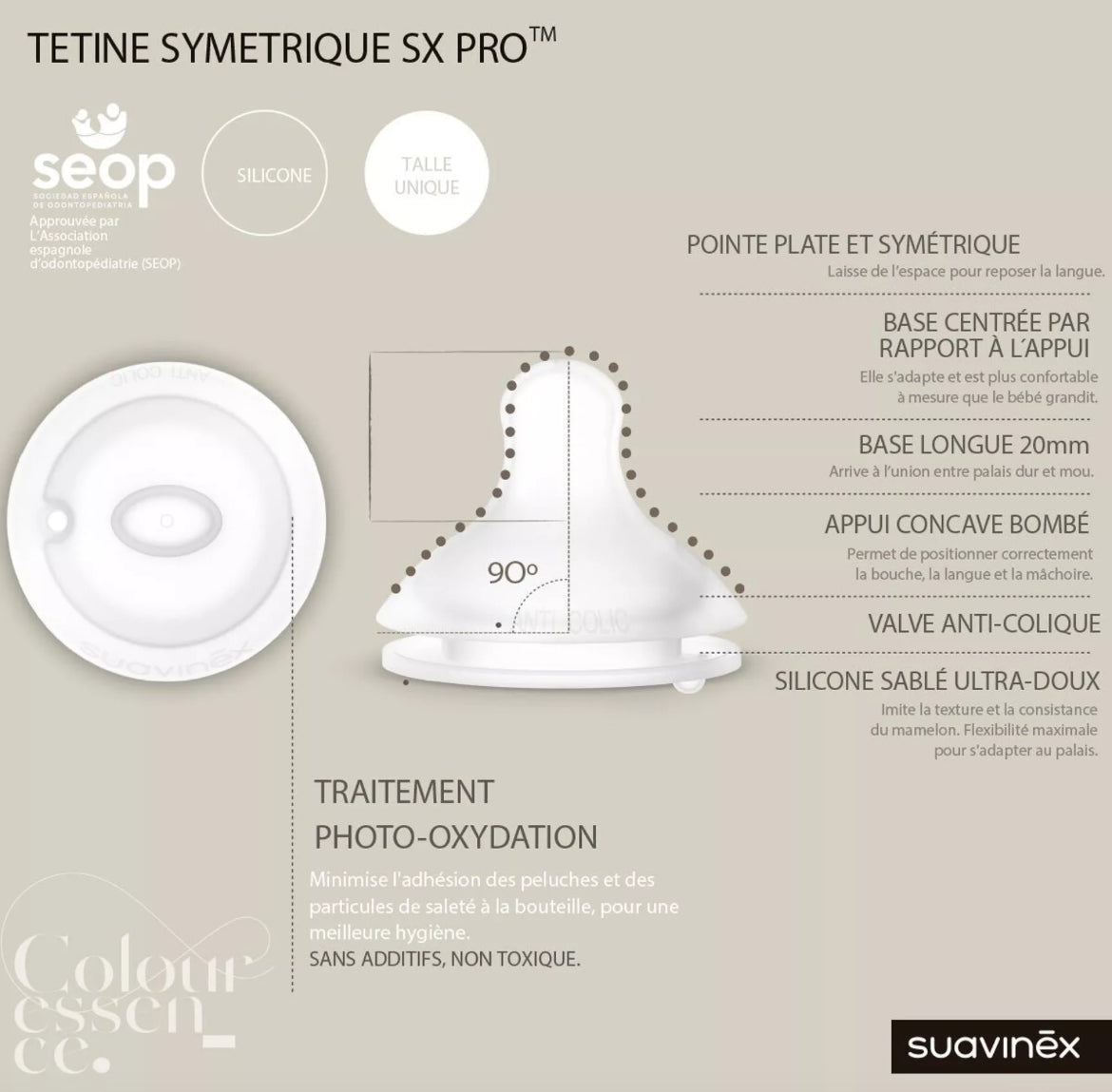 Biberon en silicone 250ml - BLEU BB Cigogne