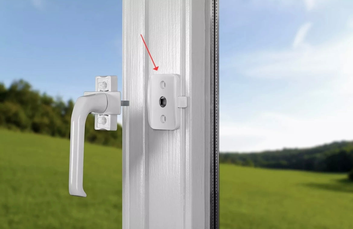 Serrure de porte fenêtre et balcon WinLock ( 3 pièces) - BLANC BB Cigogne