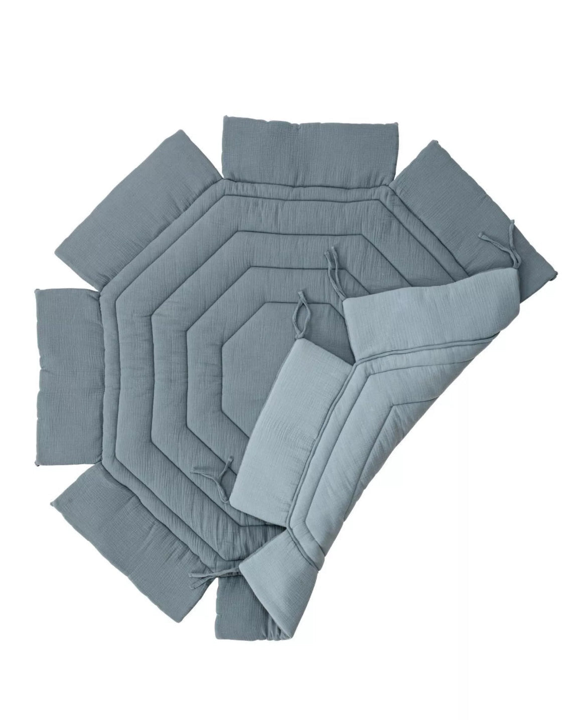 Parc Basile octogonal + tapis Gris ardoise COMBELLE