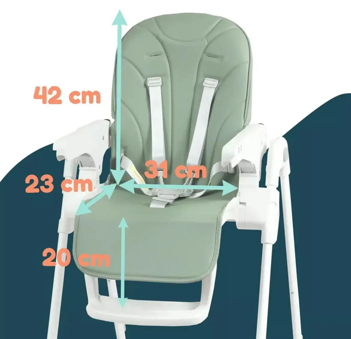 Chaise Haute - Verte Looping