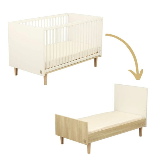 LIT EVOLUTIF - LITTLE BIG BED 140x70 PALOMA - Bois Blanc Sauthon