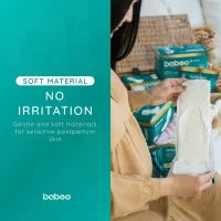 Serviettes hygiéniques de maternité jetables BABOO (Taille M, x10 pièces)