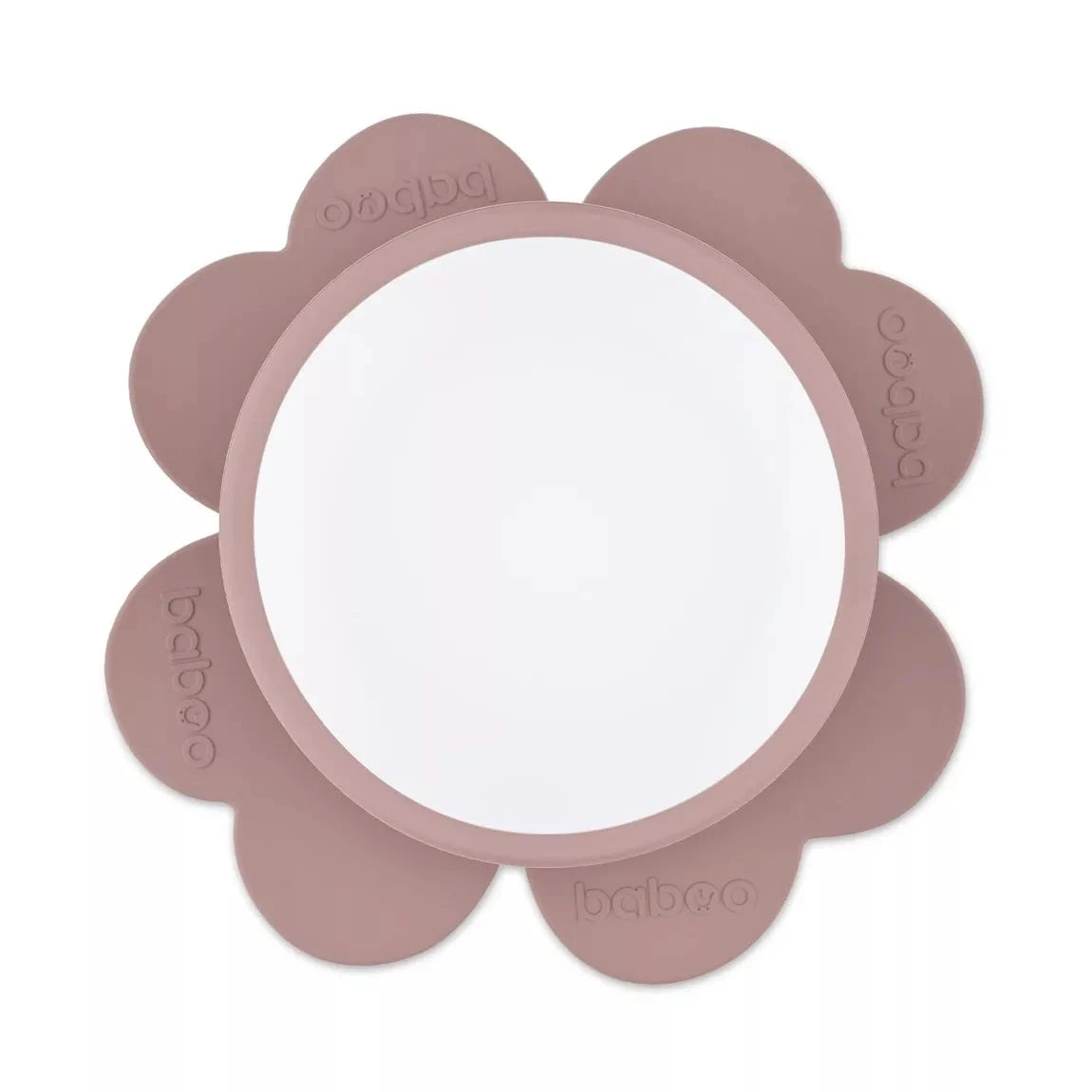 Bol en silicone BABOO® avec base à ventouse -  ROSE BB Cigogne