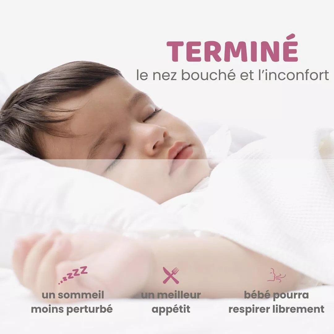Petit Nez Kit de Seringues nasales Mouche bébé Seringue nasale 2pcs 10 ml + récipient 30ml + Brosse Offerte
