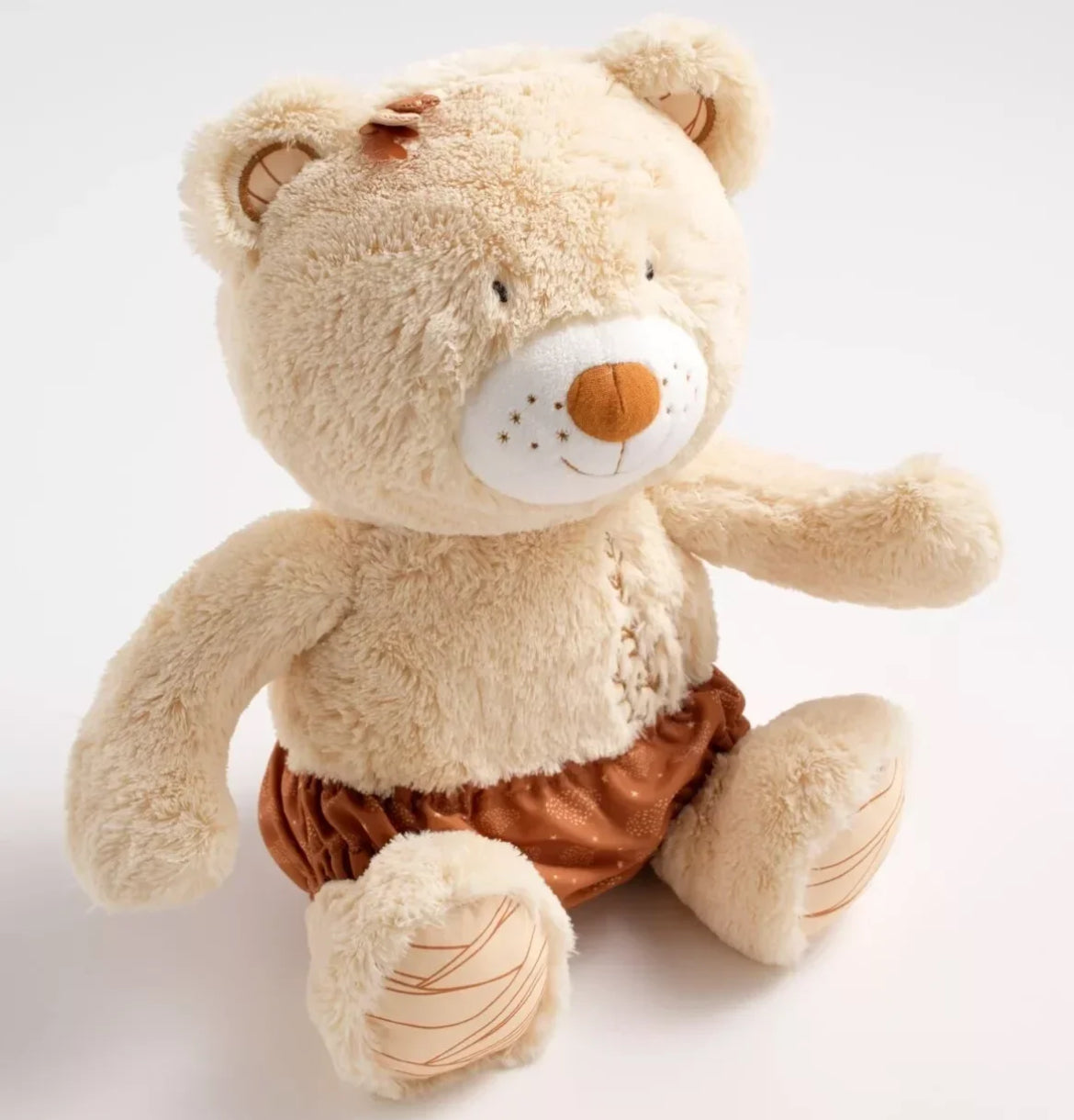 Peluche ours beige avec détails brodés - ORSINO BB Cigogne