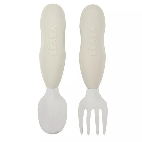pré couverts bebe silicone inox béaba ergonomique