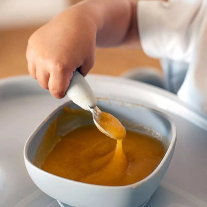 BEABA, Lot de 2 pré-couverts inox - GRIS Beaba