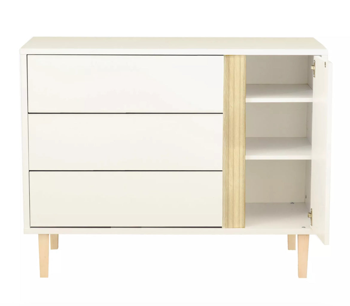 COMMODE 3 TIROIRS 1 PORTE PALOMA BB Cigogne