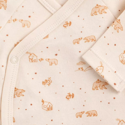 Lot de 3 bodies croisés à manches longues - ORSINO BB Cigogne