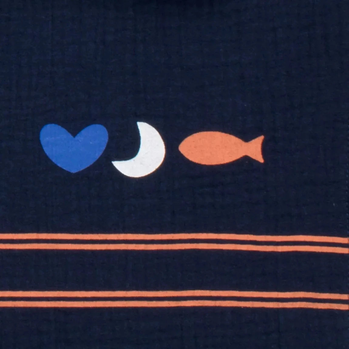 Langes 70x70cm en coton bio boite de 3 - BABY SAILOR BB Cigogne