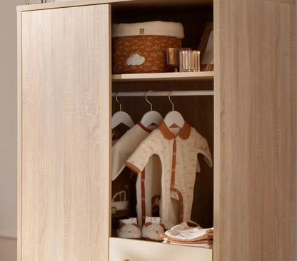 Pyjama bébé croisé en velours - ORSINO BB Cigogne