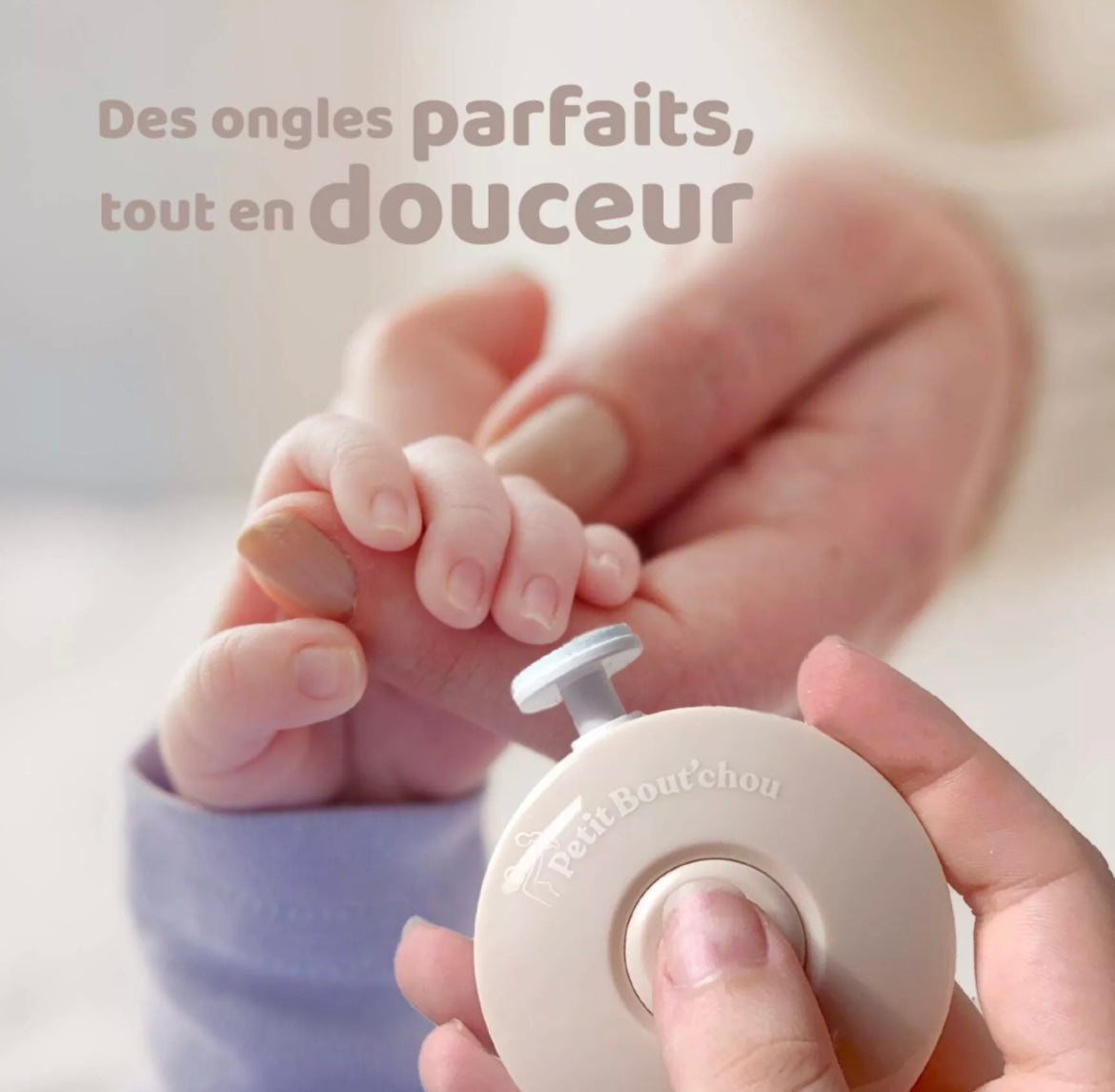 Lime à ongle électrique PETIT NEZ - BEIGE BB Cigogne