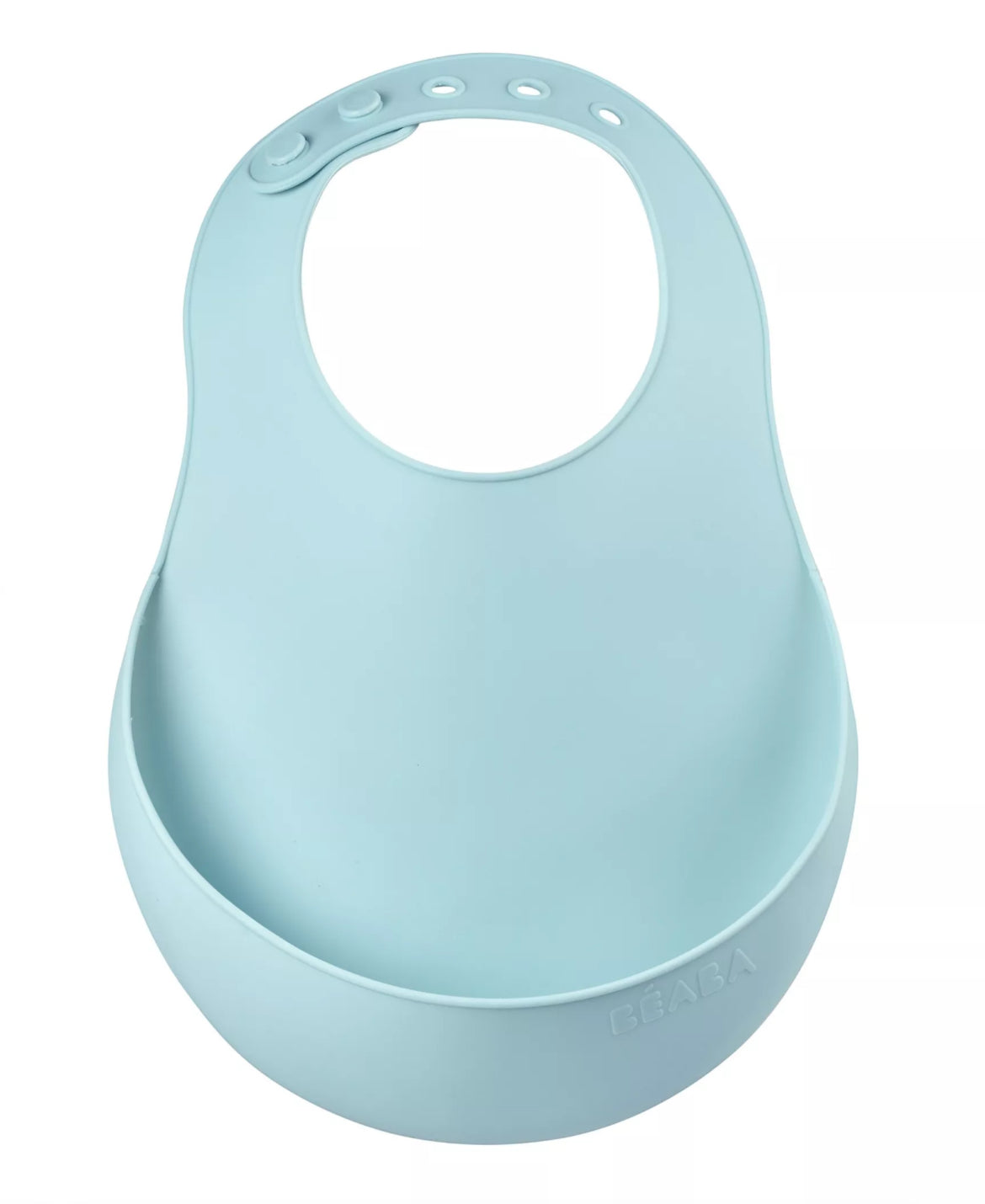 Bavoir silicone BEABA - BLEU BB Cigogne