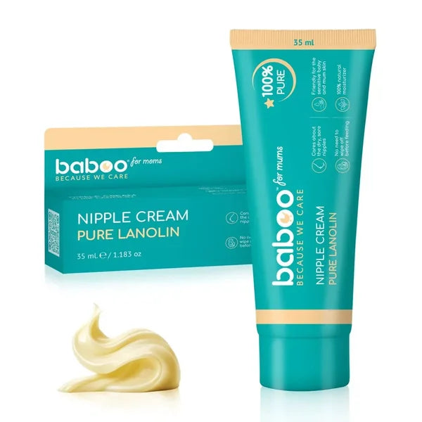 Crème pour mamelons à la lanoline pure BABOO, 35 ml