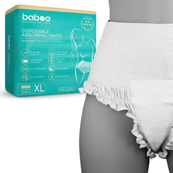 Pantalons absorbants jetables (Taille XL, x5 pièces)