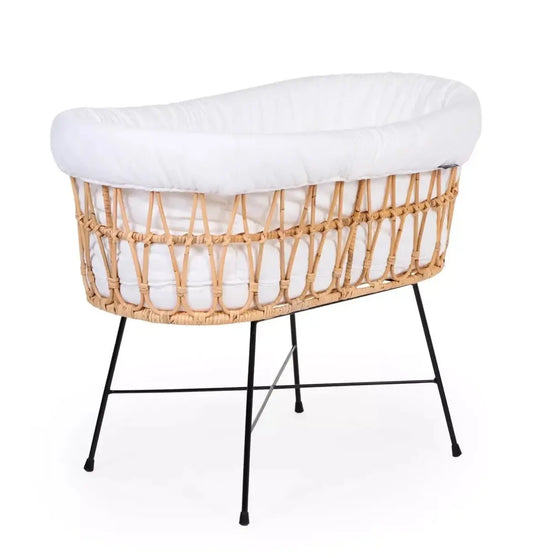 Berceau en rotin - pied en métal Childhome