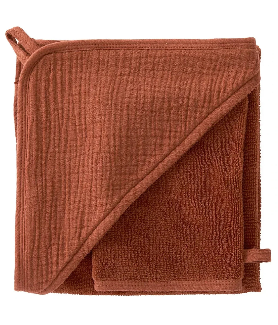 Cape de bain en bambou (avec gant) - TOFFEE BB Cigogne