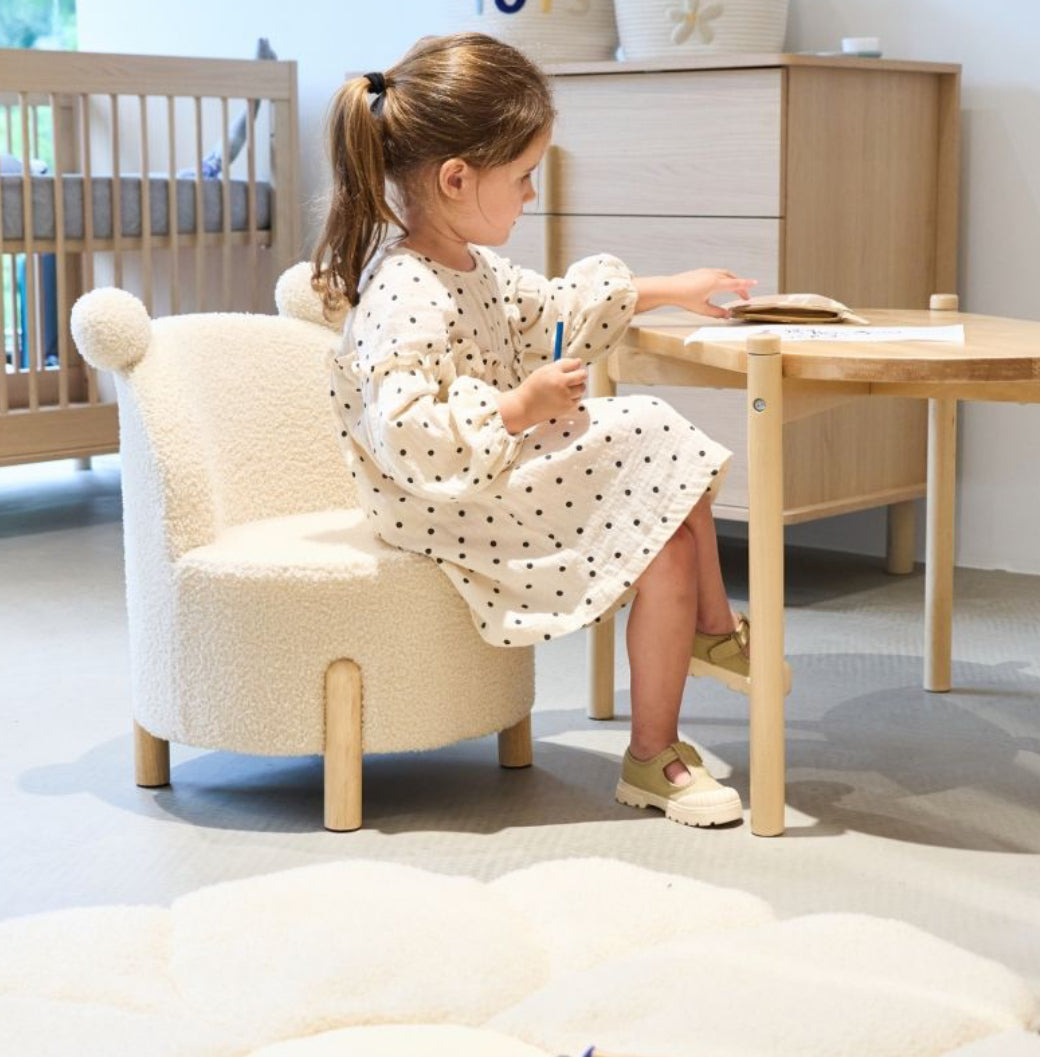 Nouveauté ! CHILDHOME, Berceau en lin - Beige BB Cigogne