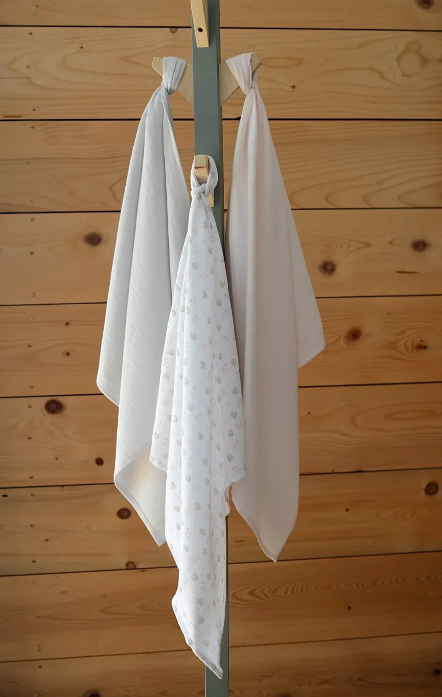 Boîte de 3 langes BEABA - CYGNE BB Cigogne