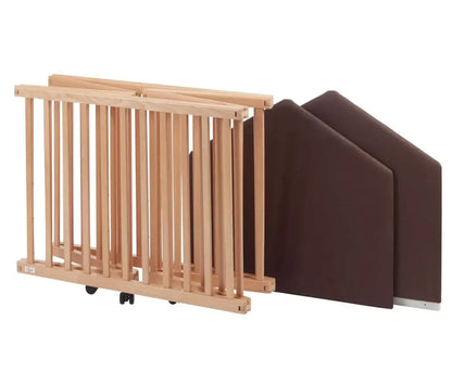 Parc bébé 6 coins Pliant - Bois de Hêtre Tissi