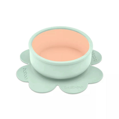Bol en silicone BABOO® avec base à ventouse -  PECHE BB Cigogne