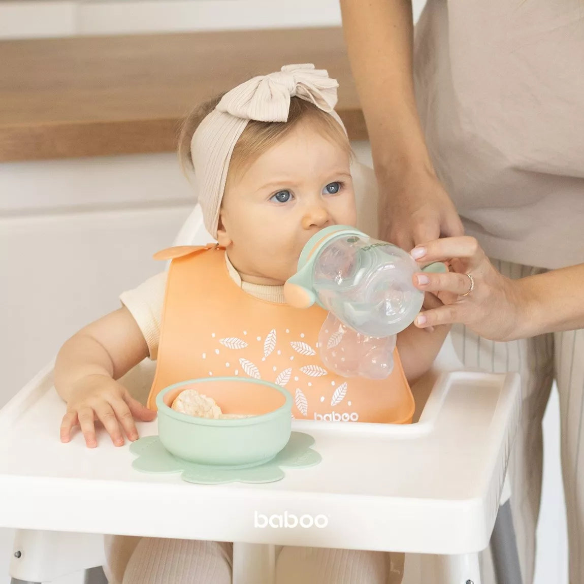 Bol en silicone BABOO® avec base à ventouse -  PECHE