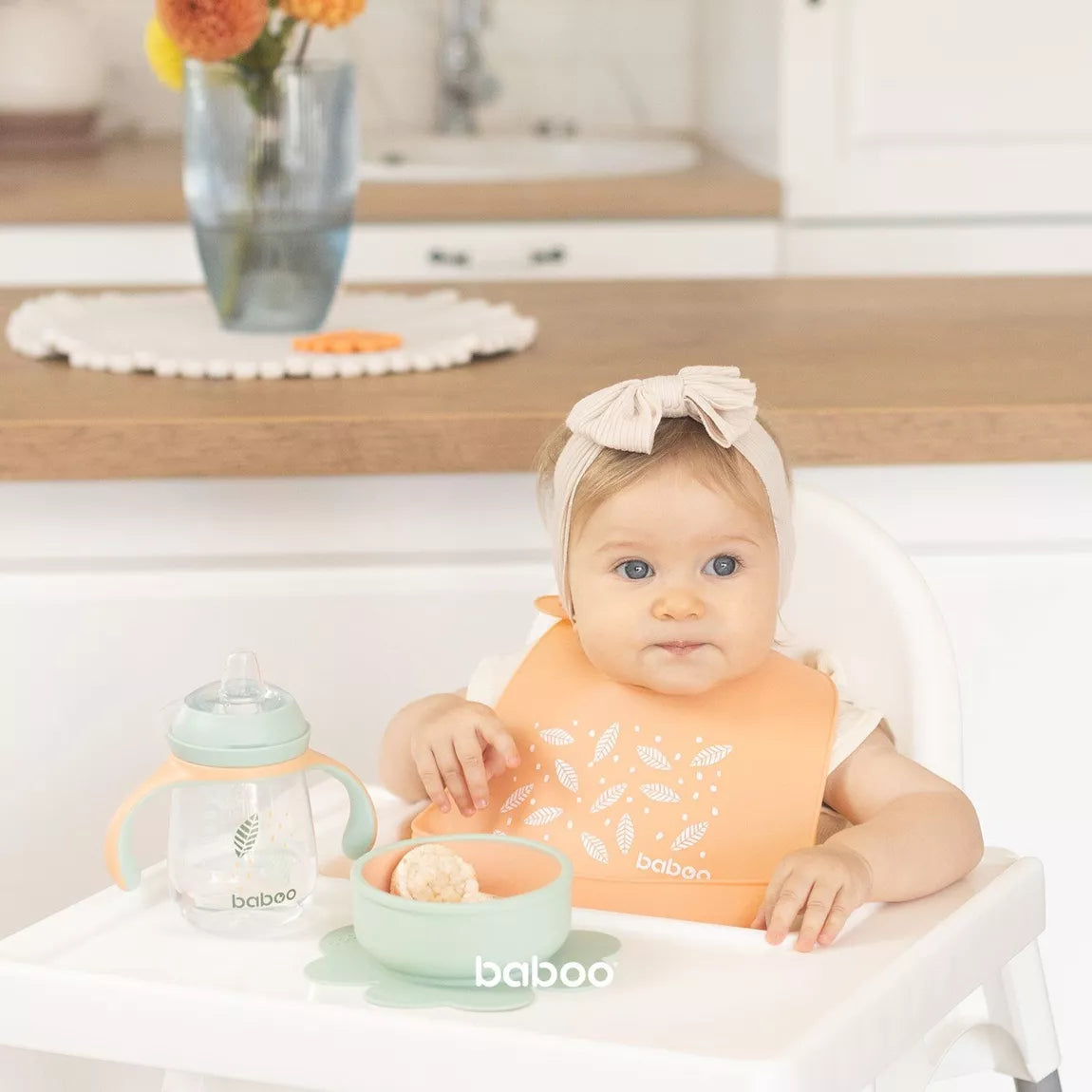 Bol en silicone BABOO® avec base à ventouse -  PECHE