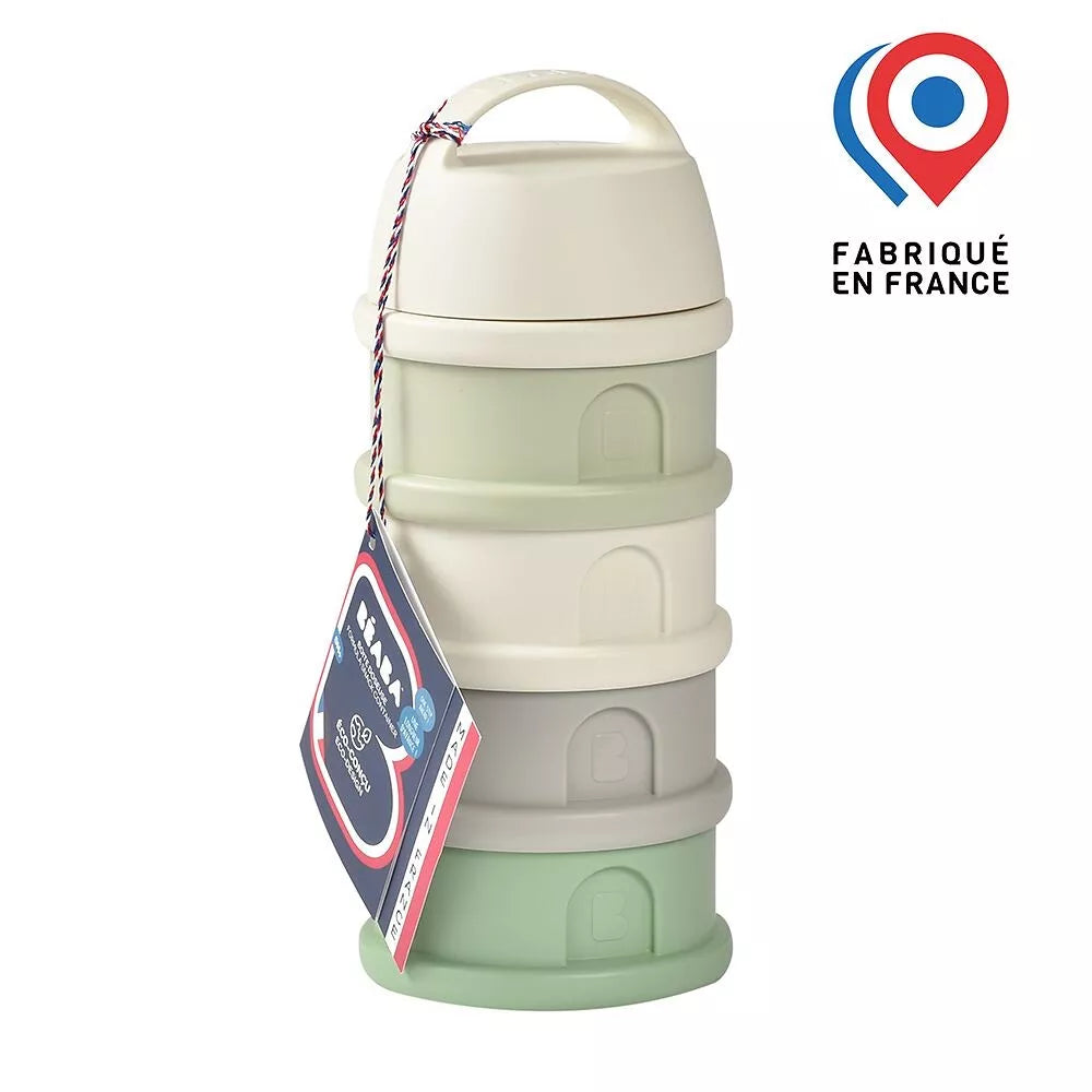 Boîte doseuse BEABA - BLANC/VERT SAUGE