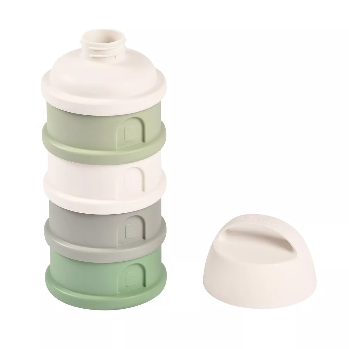 Boîte doseuse BEABA - BLANC/VERT SAUGE