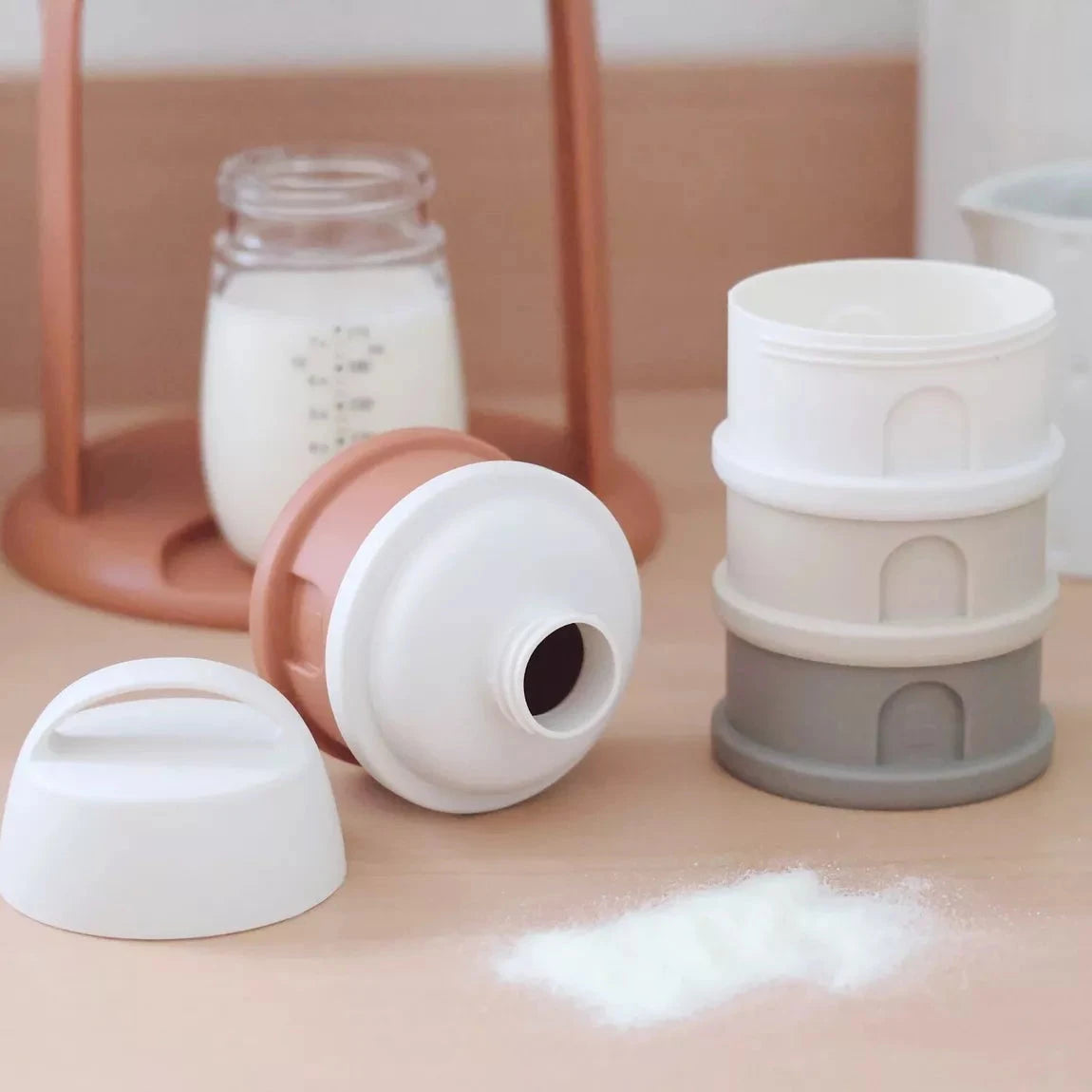 Boîte doseuse BEABA - TERRACOTTA BB Cigogne