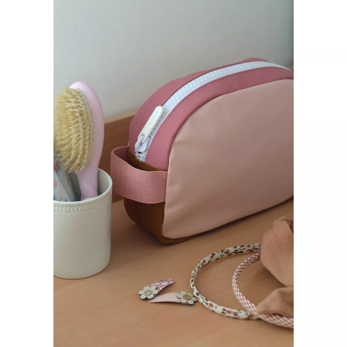 BEABA , Trousse de toilette Faro- DUSTY ROSE
