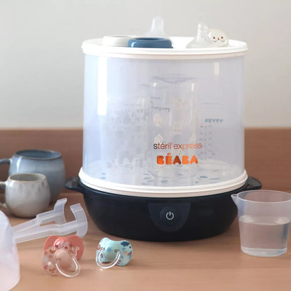 BEABA , Stéril'express évolutif 2 en 1 night blue : Stérilisateur électrique vapeur Beaba