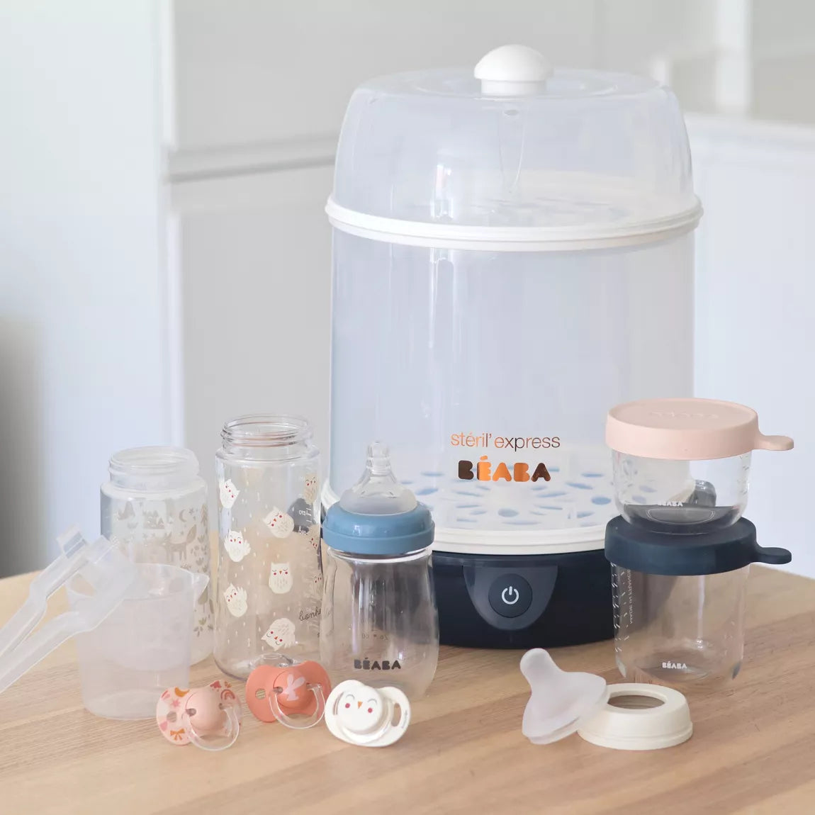 BEABA , Stéril'express évolutif 2 en 1 night blue : Stérilisateur électrique vapeur Beaba