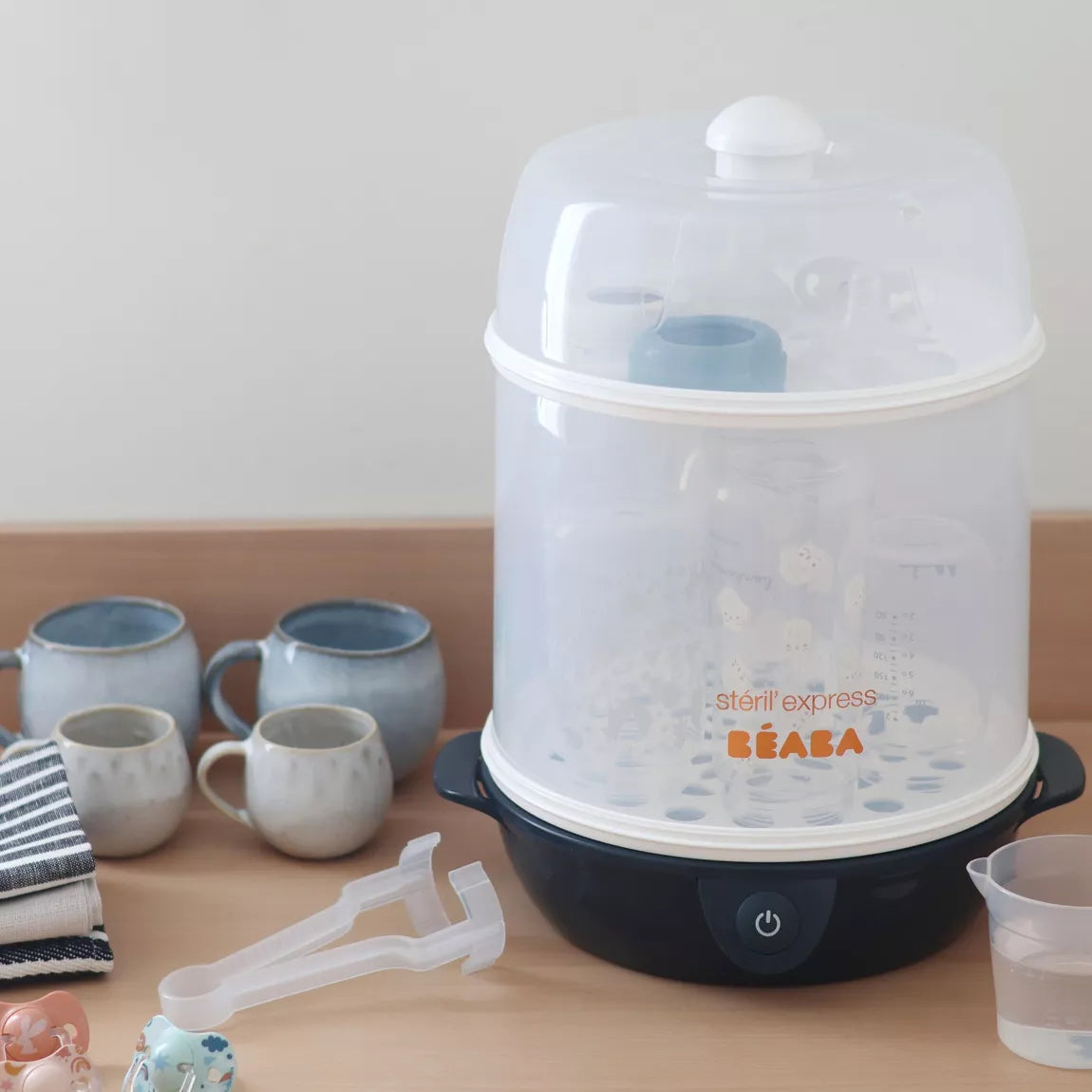 BEABA , Stéril'express évolutif 2 en 1 night blue : Stérilisateur électrique vapeur
