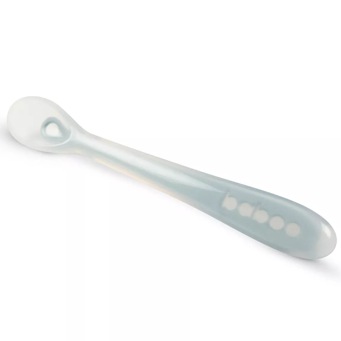 Cuillère en silicone souple BABOO®, 6 mois et plus - BLEU