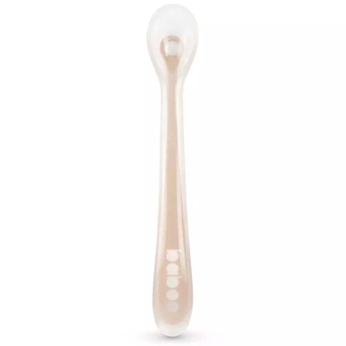 Cuillère en silicone souple BABOO®, 6 mois et plus - ROSE BB Cigogne