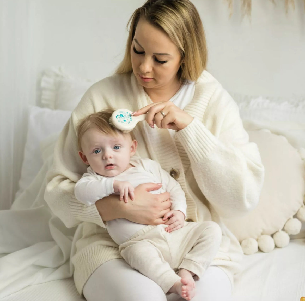 Kit brosse BABOO - BEIGE BB Cigogne