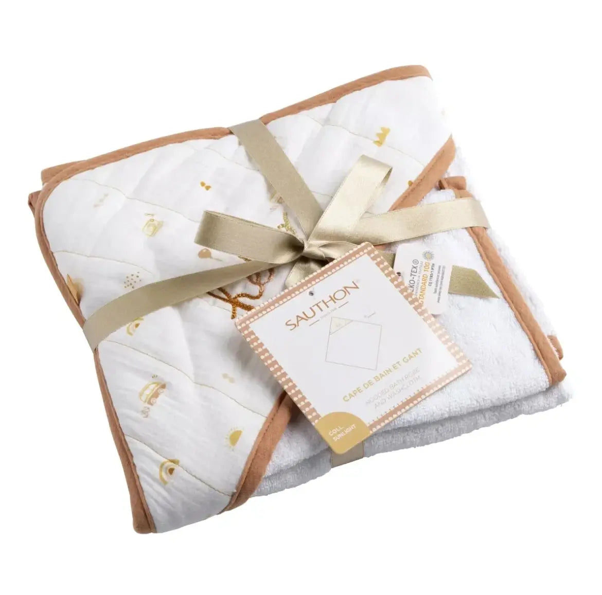 Cape de bain + Gant - SUNLIGHT Sauthon