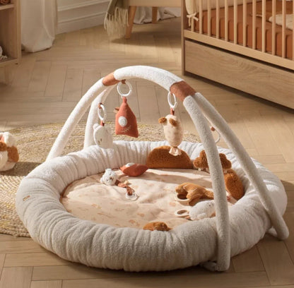 Tapis d'éveil ours en bouclette beige - ORSINO BB Cigogne