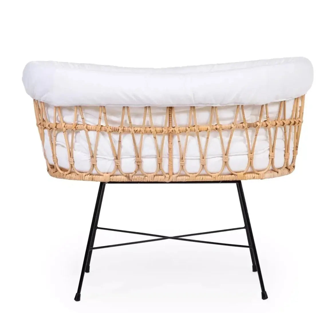 Berceau en rotin - pied en métal Childhome