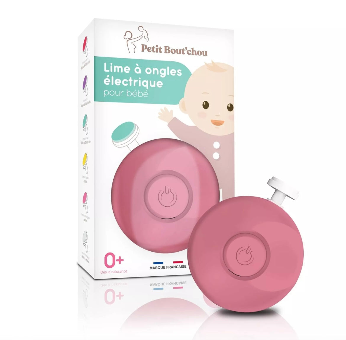 Lime à ongle électrique PETIT NEZ - ROSE BB Cigogne