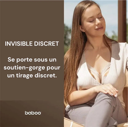 Tire-lait électrique double portable mains libres BABOO x2 -CACAO BB Cigogne